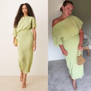 NWT Never Fully Dressed Green Animal Tilly Dress Sz M